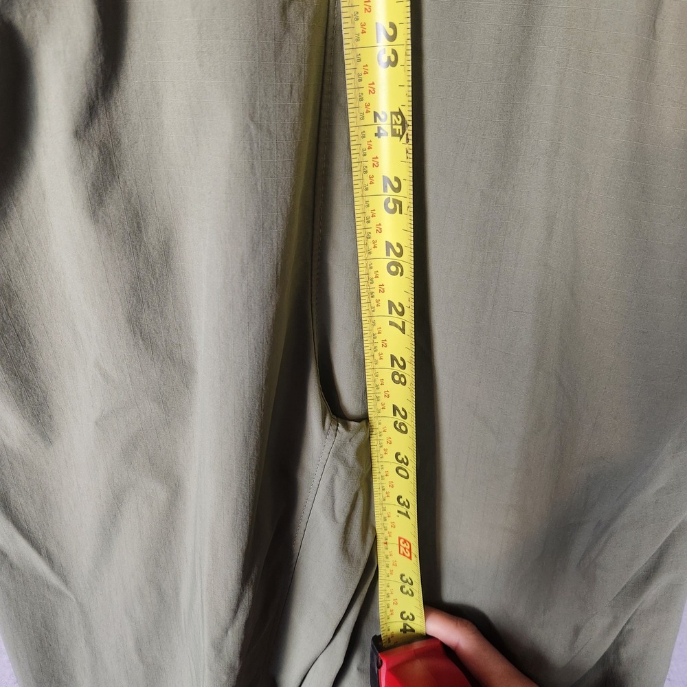 Mountain Hardwear Jumpsuit Women's 2 Sage Green Ripstop Pockets Outdoor Hiking - Picture 8 of 12
